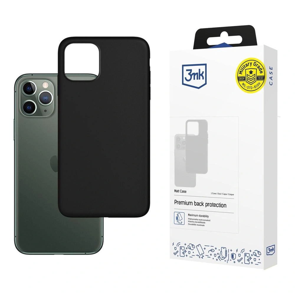 Apple iPhone 12 12 Pro 3mk Matt Case Black