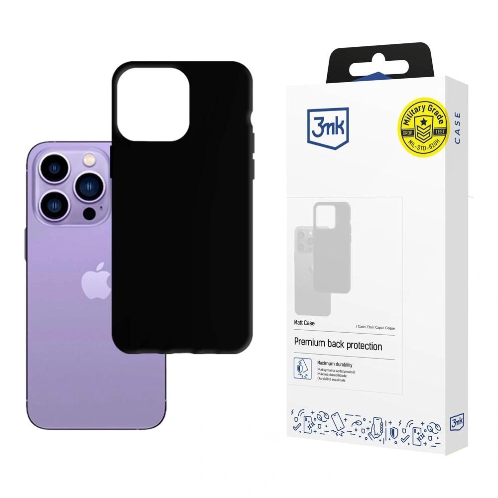 Apple iPhone 14 Pro 3mk Matt Case Black
