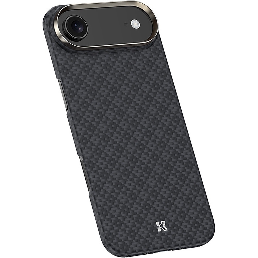 Benks Magnetic Armor Air Armor Grid Kevlar Case Metal Frame 600D for iPhone 17 Air black