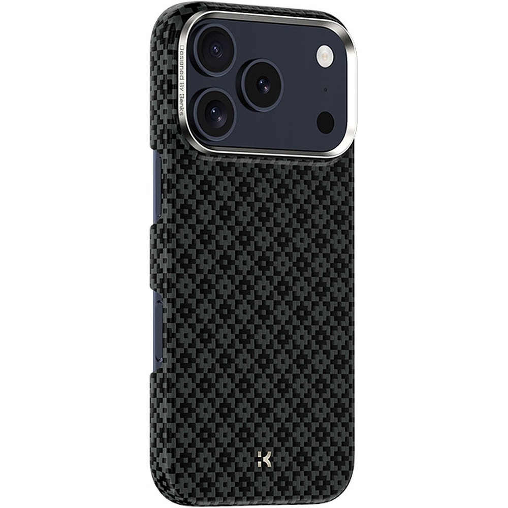 Benks Magnetic Armor Air Armor Grid Kevlar Case Metal Frame 600D for iPhone 17 Pro black