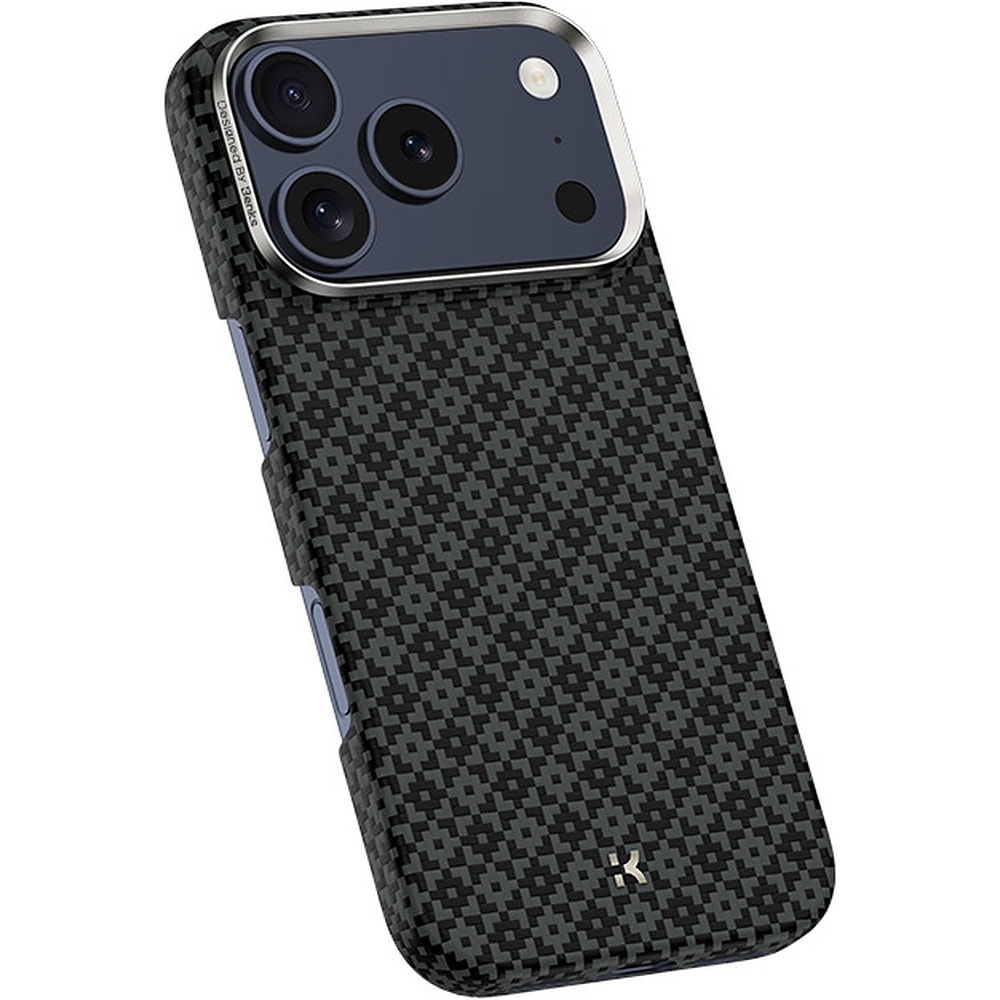 Benks Magnetic Armor Air Armor Grid Kevlar Case Metal Frame 600D for iPhone 17 Pro Max black