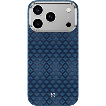Benks Magnetic Armor Air Armor Grid Kevlar Case Metal Frame 600D for iPhone 17 Pro Max blue