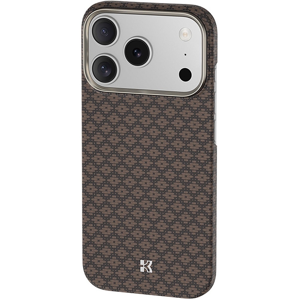 Benks Magnetic Armor Air Armor Grid Kevlar Case Metal Frame 600D for iPhone 17 Pro Max gold