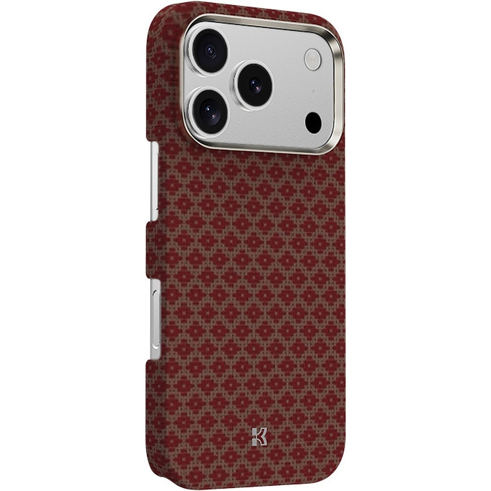 Benks Magnetic Armor Air Armor Grid Kevlar Case Metal Frame 600D for iPhone 17 Pro orange