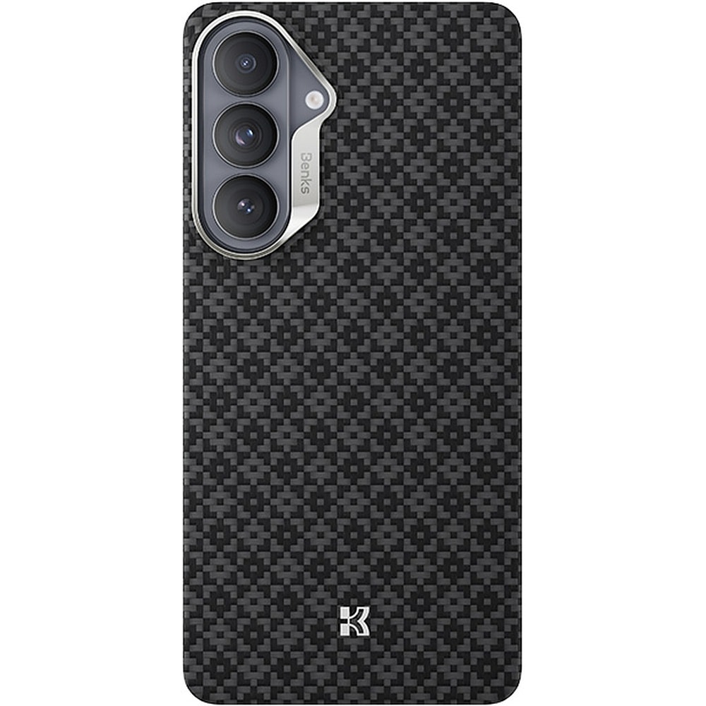 Benks Magnetic Armor Air Armor Grid Kevlar Case Metal Frame 600D for Samsung Galaxy S26 Plus black
