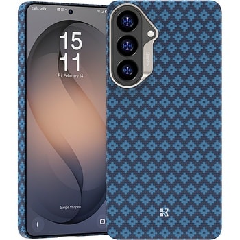 Benks Magnetic Armor Air Armor Grid Kevlar Case Metal Frame 600D for Samsung Galaxy S26 Plus blue