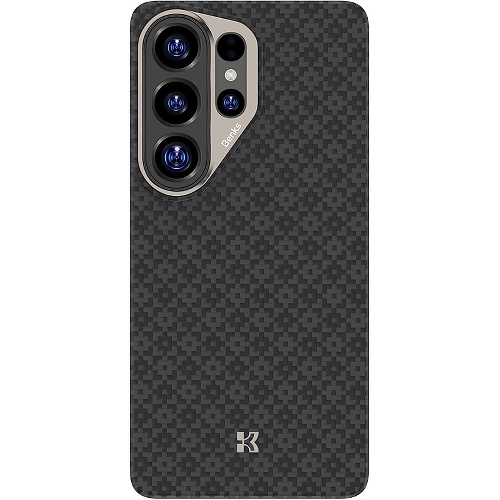Benks Magnetic Armor Air Armor Grid Kevlar Case Metal Frame 600D for Samsung Galaxy S26 Ultra black