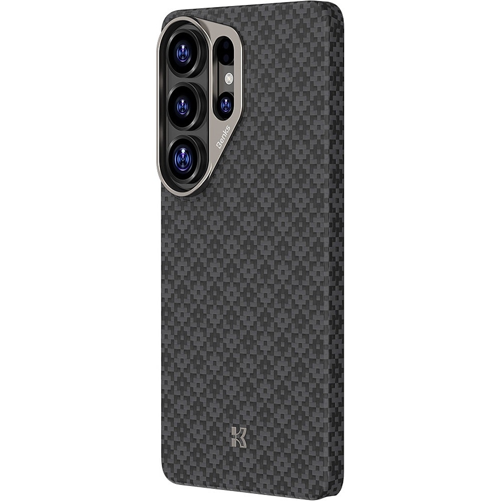 Benks Magnetic Armor Air Armor Grid Kevlar Case Metal Frame 600D for Samsung Galaxy S26 Ultra black