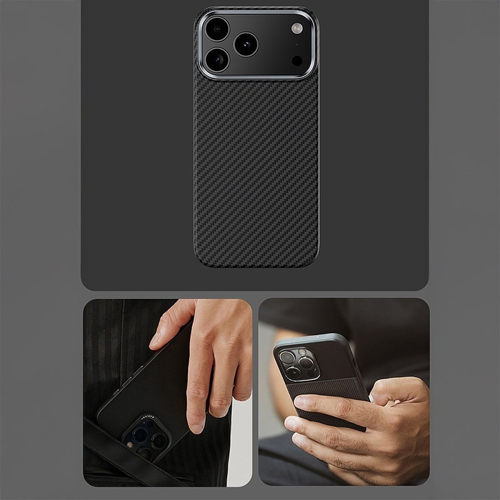 Benks Magnetic Armor Air Kevlar Case Metal Frame 600D for iPhone 17 Air black