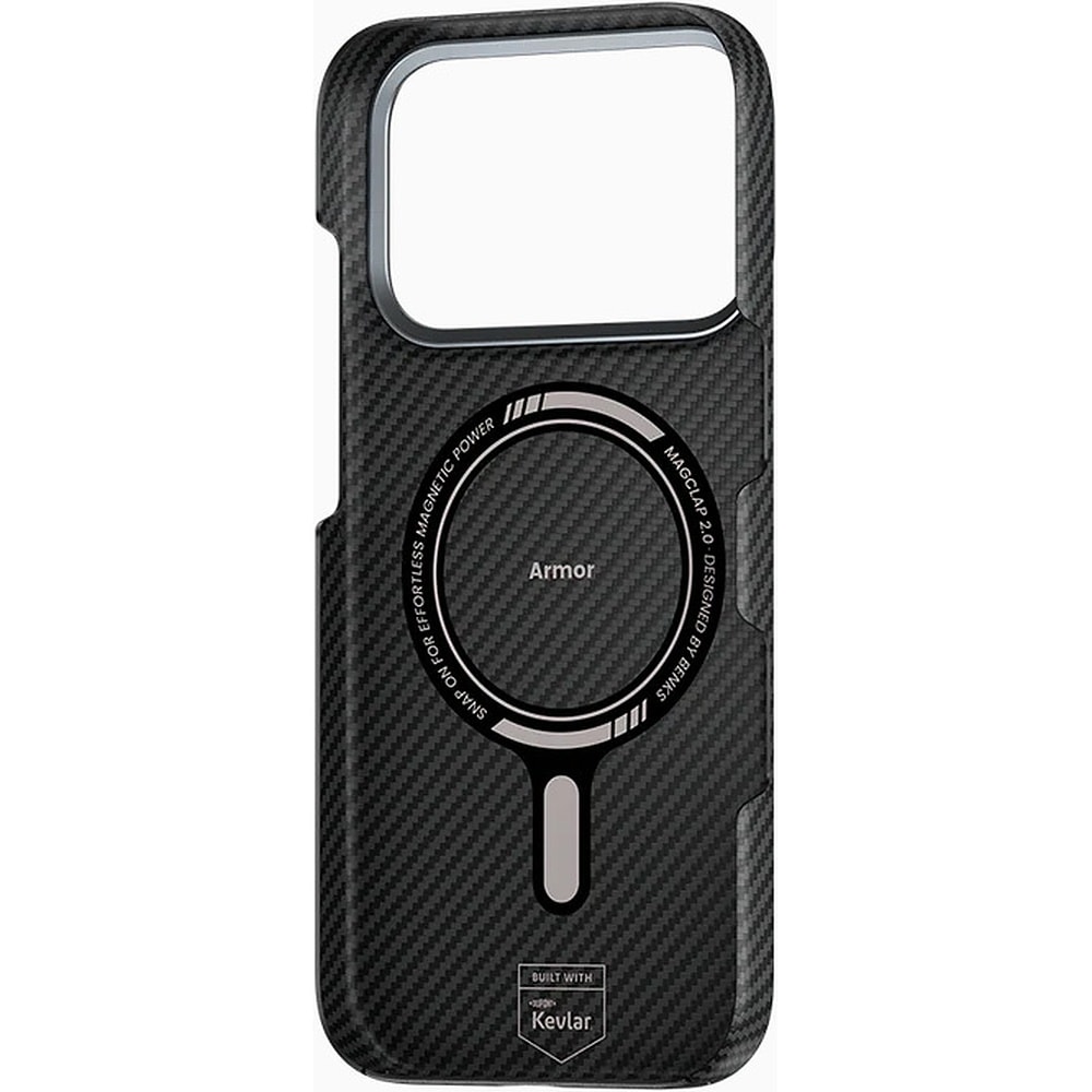 Benks Magnetic Armor Air Kevlar Case Metal Frame 600D for iPhone 17 Pro black