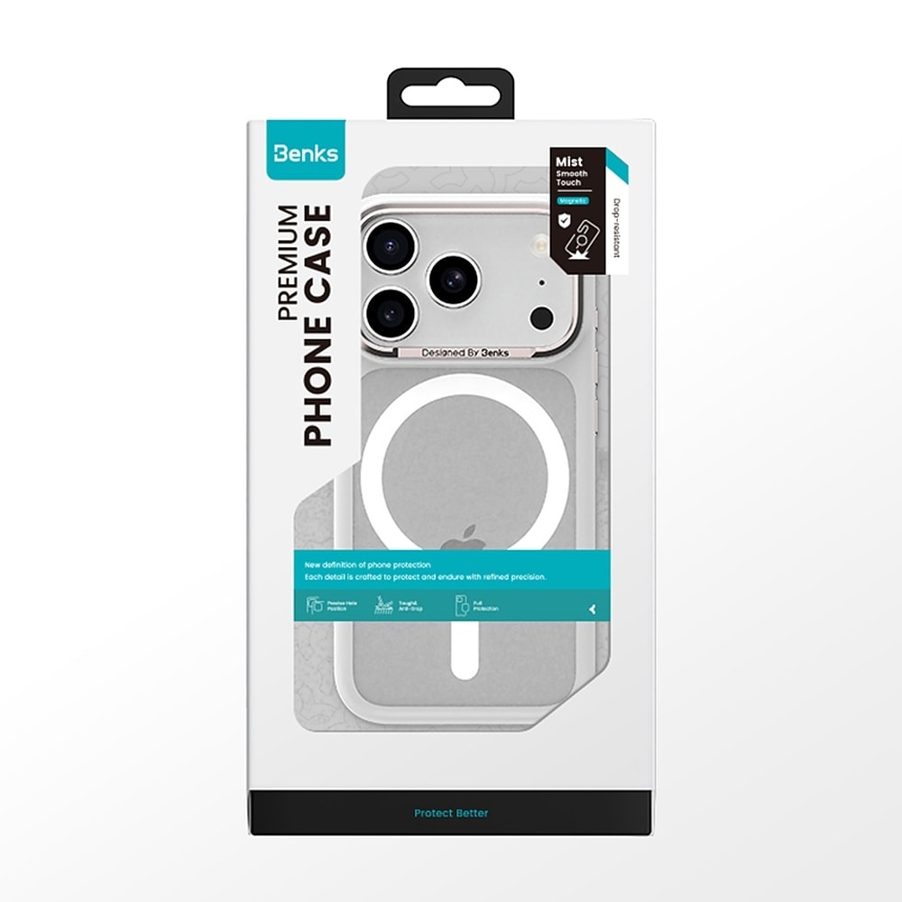 Benks Magnetic Mist Case Metal Frame for iPhone 17 green