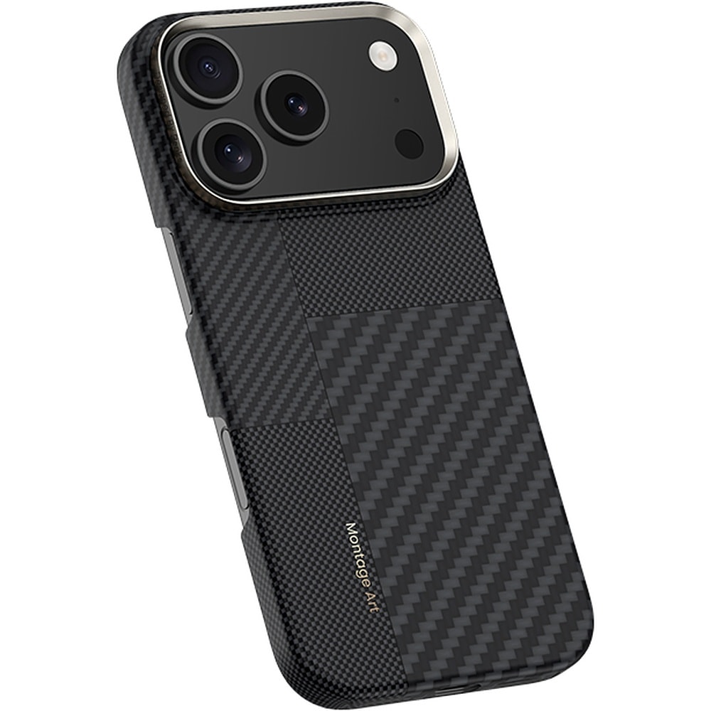 Benks Montage Magnetic Armor Air Kevlar Case Metal Frame 600D+1500D for iPhone 17 Pro black