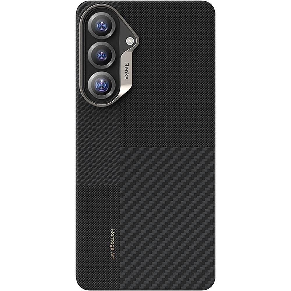 Benks Montage Magnetic Armor Air Kevlar Case Metal Frame 600D+1500D for Samsung Galaxy S26 Plus black