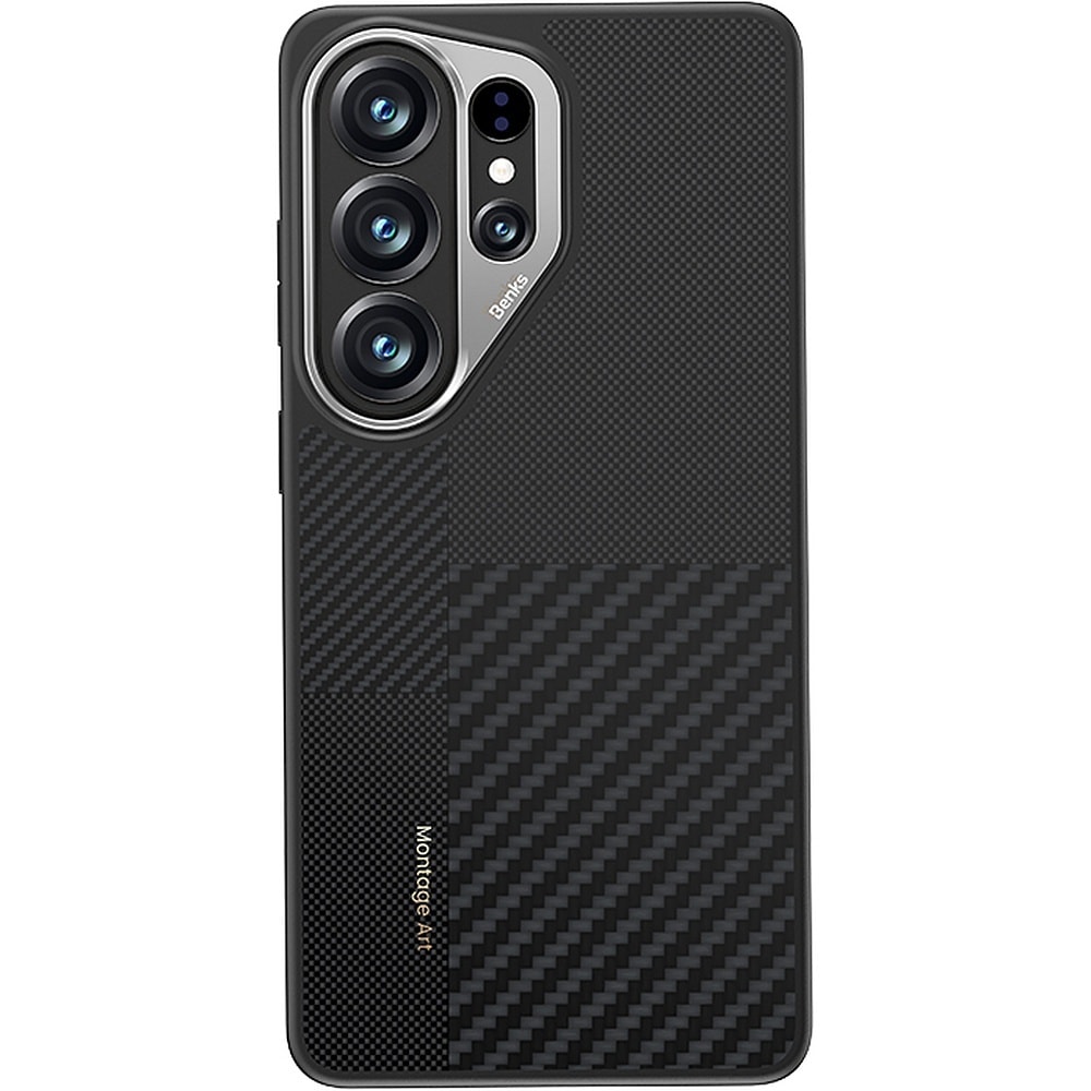 Benks Montage Magnetic Armor Pro Kevlar Case Metal Frame 600D+1500D for Samsung Galaxy S26 Ultra black