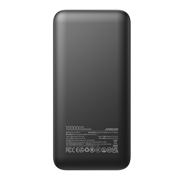 Bestsellerpowerbank Joyroom JR Pbf12 10000mah 2 4A 2X USB A 1X U