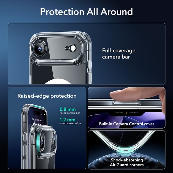 Esr Classic Hybrid MagSafe Tempered Glass Set For iPhone 17 Air