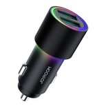 Joyroom Car Charger 2 X USB With Backlight 24w Black JR Cl10