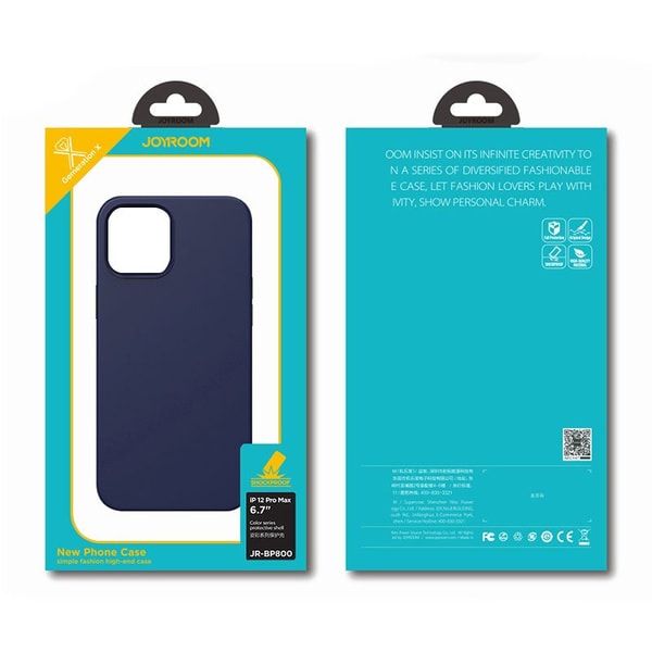Joyroom Color Series Case For iPhone 12 Pro Max Blue JR Bp800