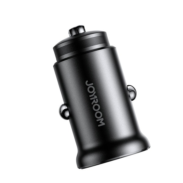 Joyroom JR Ccn05 30w USB A USB C Mini Car Charger Black