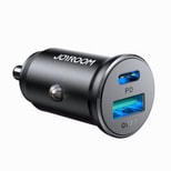 Joyroom JR Ccn05 30w USB A USB C Mini Car Charger Black