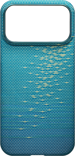 Pitaka Glints of Gold Ultra-Slim Case for iPhone 17 Pro Max (Lucid Blue) — image 1