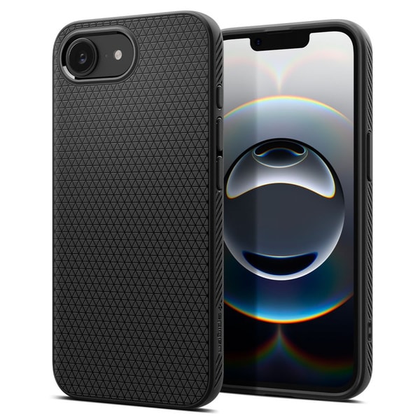 Spigen Liquid Air Case For iPhone 16e 17e Matte Black