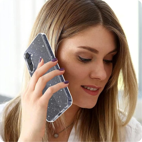 Tech Protect Flexair Case For Samsung Galaxy S25 Clear Glitter