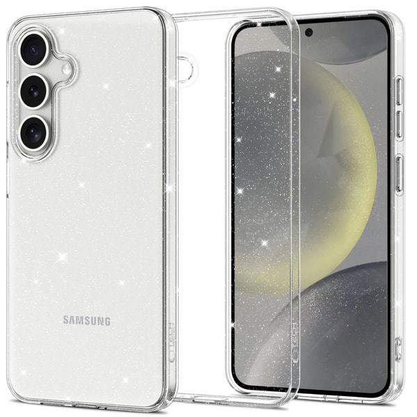 Tech Protect Flexair Case For Samsung Galaxy S25 Clear Glitter