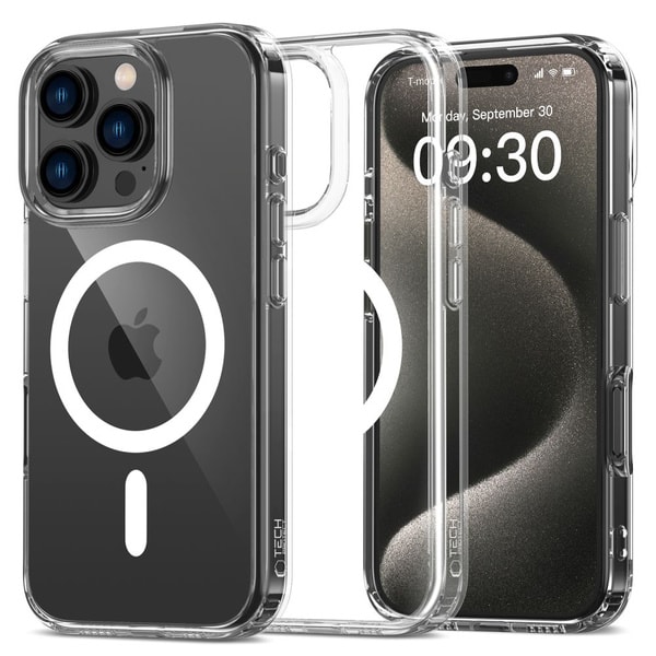 Tech Protect Flexair Hybrid MagSafe Case For iPhone 16 Pro Clear