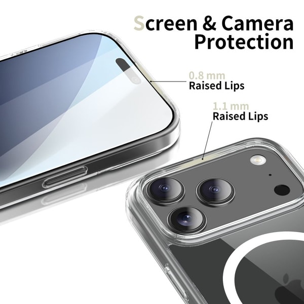 Tech Protect Flexair Hybrid MagSafe Case For iPhone 17 Pro Clear