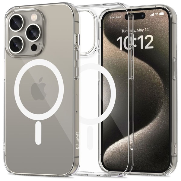 Tech Protect Flexair MagSafe Case For iPhone 15 Pro Clear