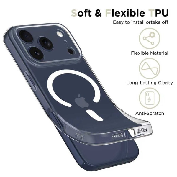 Tech Protect Flexair MagSafe Case For iPhone 17 Pro Clear