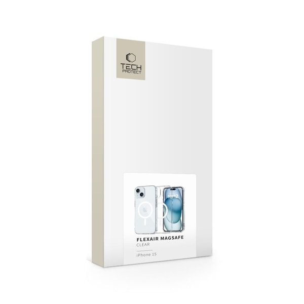 Tech Protect Flexair MagSafe iPhone 15 Case Clear