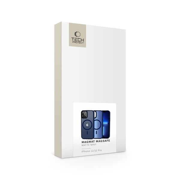 Tech Protect Magmat MagSafe Case For iPhone 12 12 Pro Matte Navy