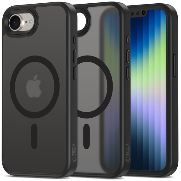 Tech Protect Magmat MagSafe Case For iPhone 16e 17e Matte Black
