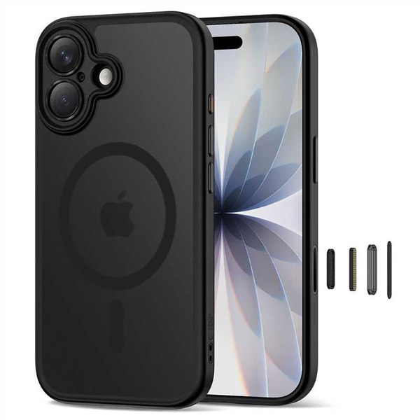 Tech Protect Magpeak MagSafe CC Case For iPhone 17 Matte Black