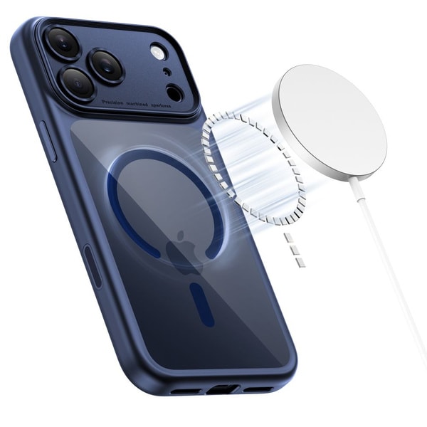 Tech Protect Magpeak MagSafe CC Case For iPhone 17 Pro Clear Nav