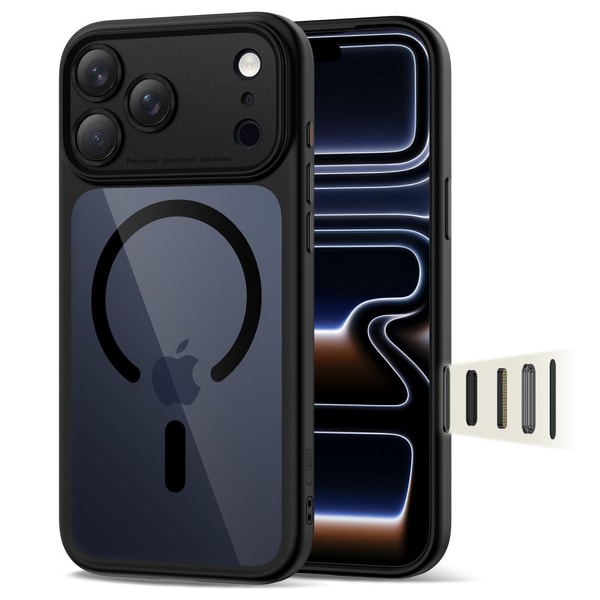 Tech Protect Magpeak MagSafe CC Case For iPhone 17 Pro Max Clear