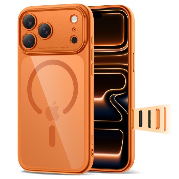 Tech Protect Magpeak MagSafe CC Case For iPhone 17 Pro Transpare