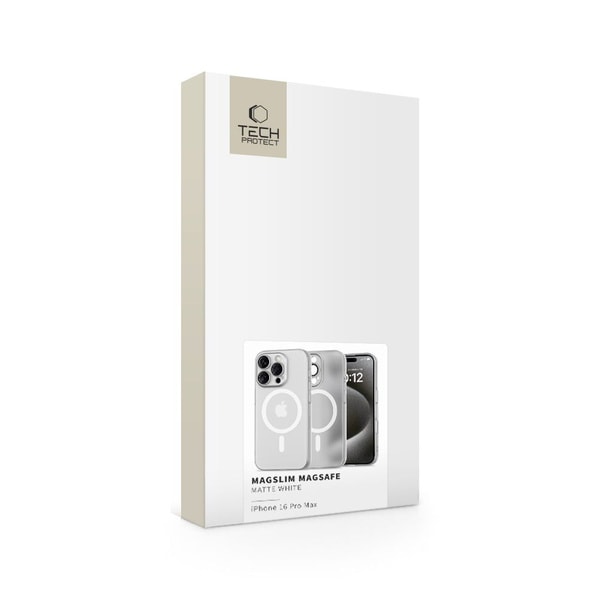 Tech Protect Magslim MagSafe Case For iPhone 16 Pro Max White