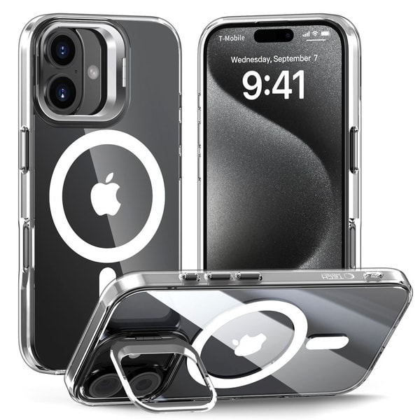 Tech Protect Magstand MagSafe iPhone 16 Case Clear