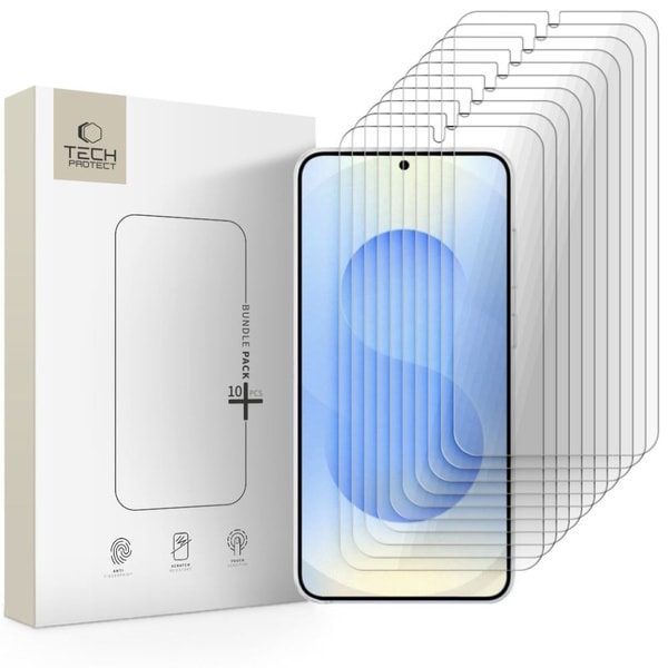 Tempered Glass Set OF 10 Tech Protect Bundle For Samsung Galaxy