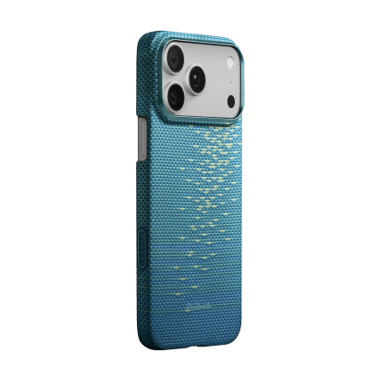 Pitaka Glints of Gold Ultra-Slim Case for iPhone 17 Pro Max (Lucid Blue) — image 4