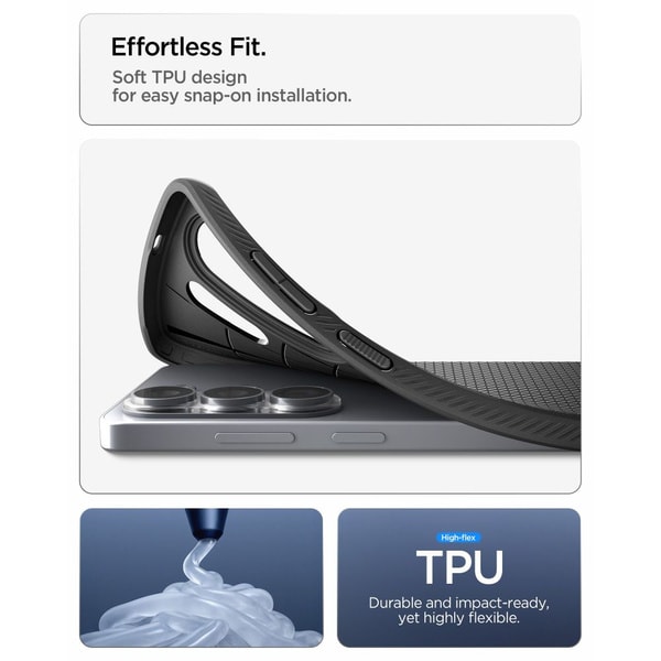 Spigen Liquid Air Case for Samsung Galaxy S26 Ultra - Black