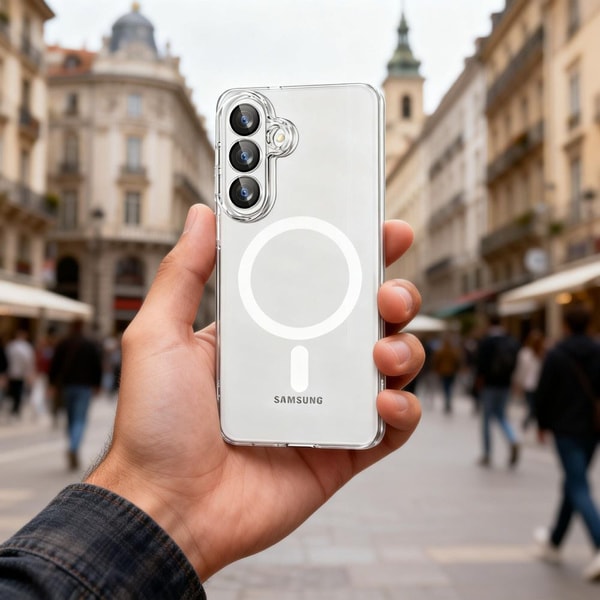 Tech-Protect FlexAir MagSafe Case for Samsung Galaxy S26+ - Transparent