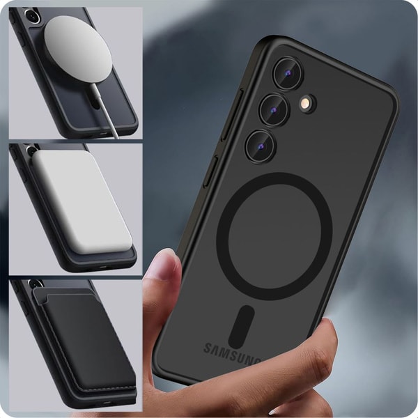Tech-Protect MagMat MagSafe Case for Samsung Galaxy S24 Ultra - Matte Black